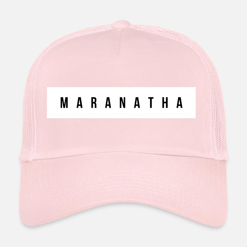 Typographie majuscule maranatha Casquette trucker 