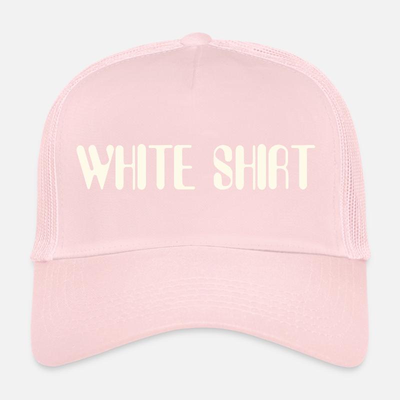 Chemise blanche | Chemise de chanson | Pull à bande Casquette trucker 