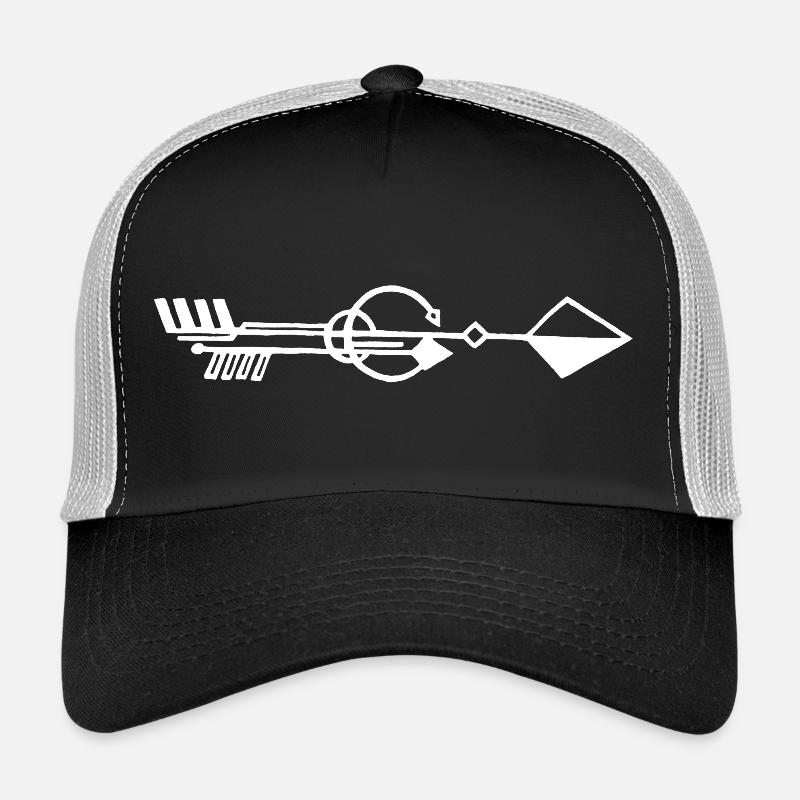 Flèche blanche étrange Casquette trucker 