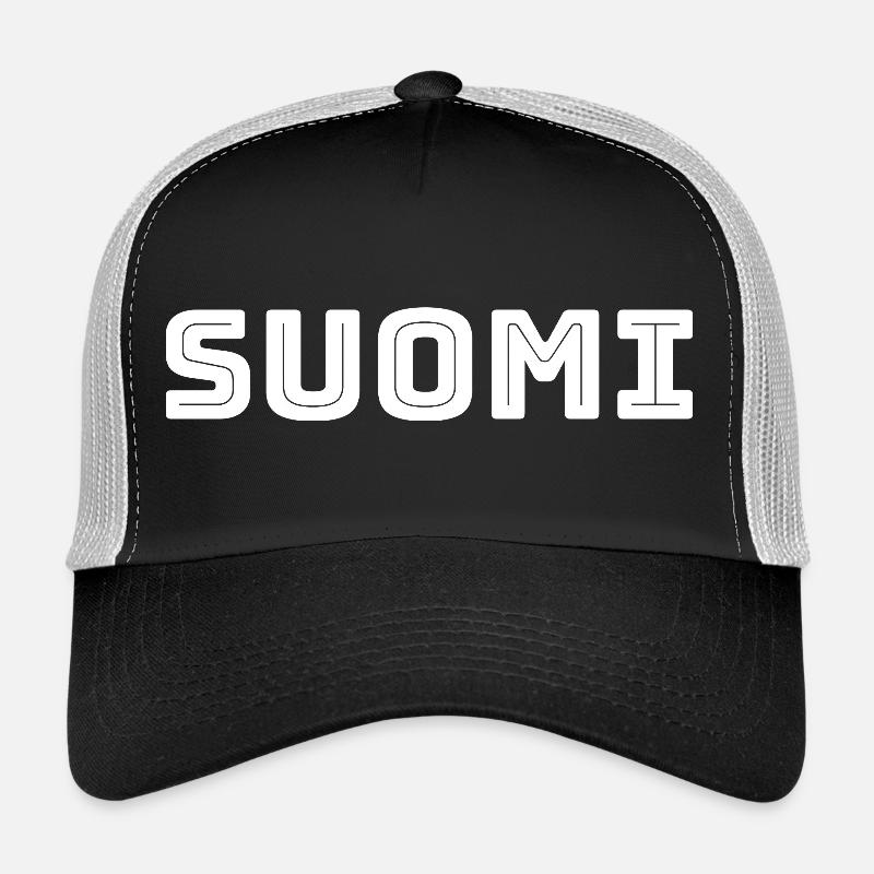 FINLAND v2 - Trucker Cap - black/stone grey