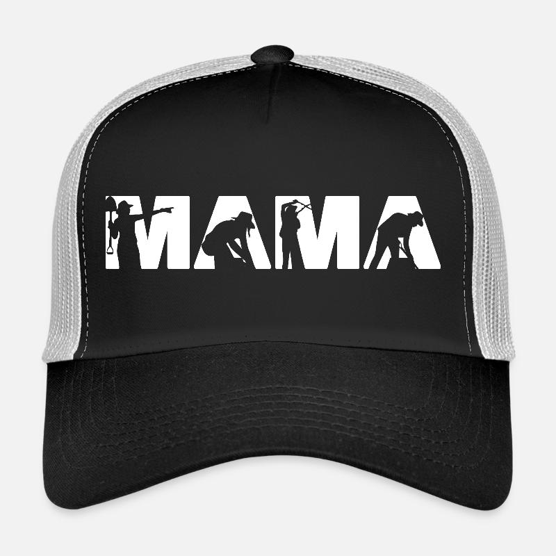 Landschaftsgestaltung Mama Gartenarbeit Muttergartenarbeit - Trucker Cap - Schwarz/Steingrau