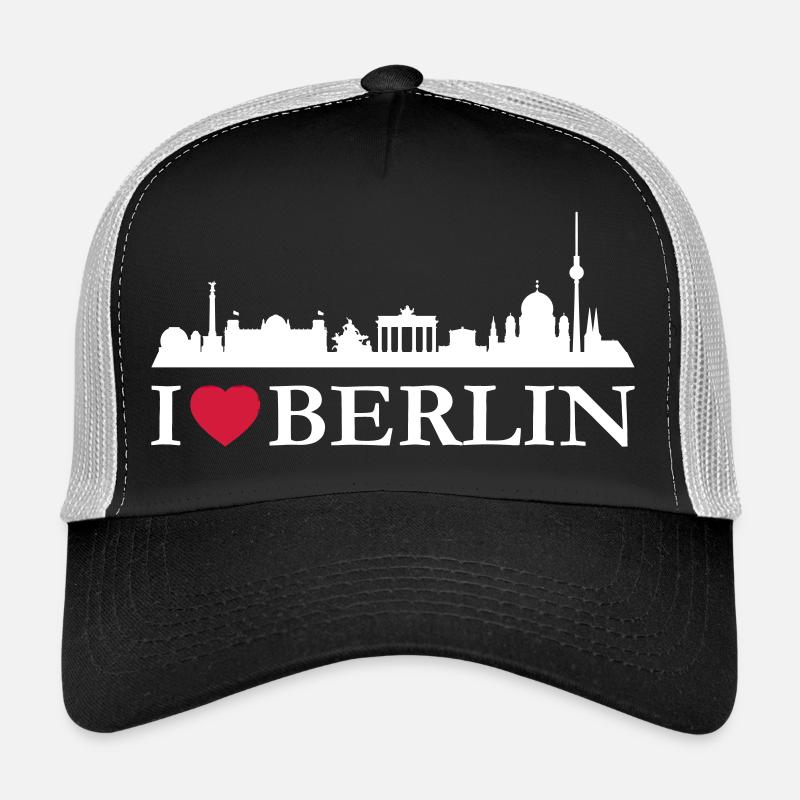 I love Berlin - Trucker Cap - Schwarz/Steingrau
