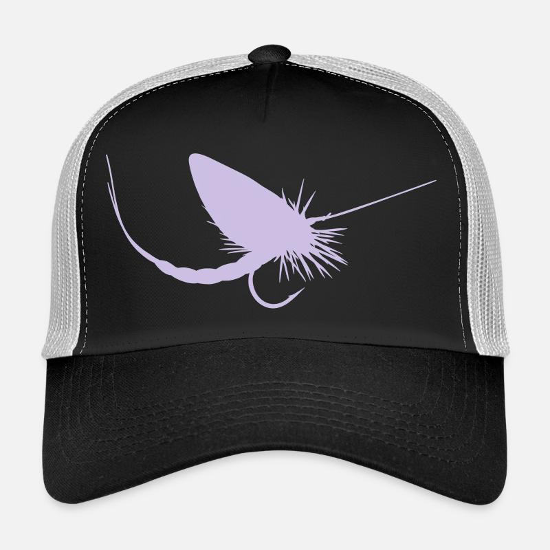 Fliegenfischen - Trucker Cap - Schwarz/Steingrau