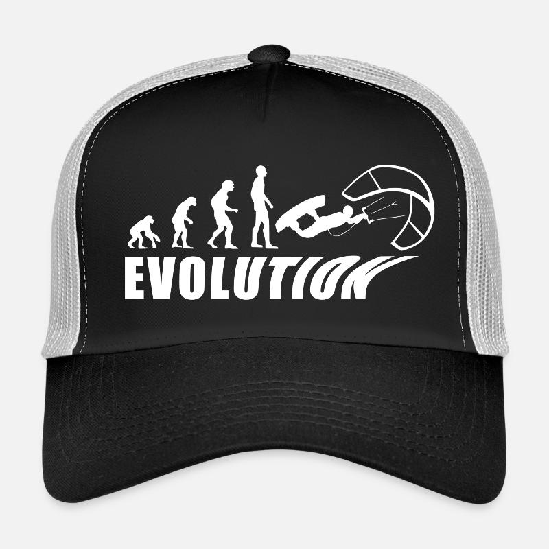 Cadeau de vacances en mer EVOLUTION KITESURF - Casquette trucker - noir/gris pierre