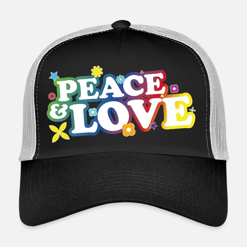 Peace and Love Trucker Cap