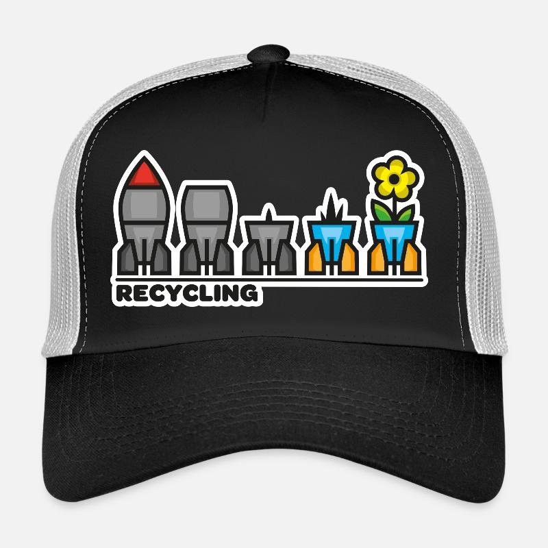 krieg frieden blume Trucker Cap