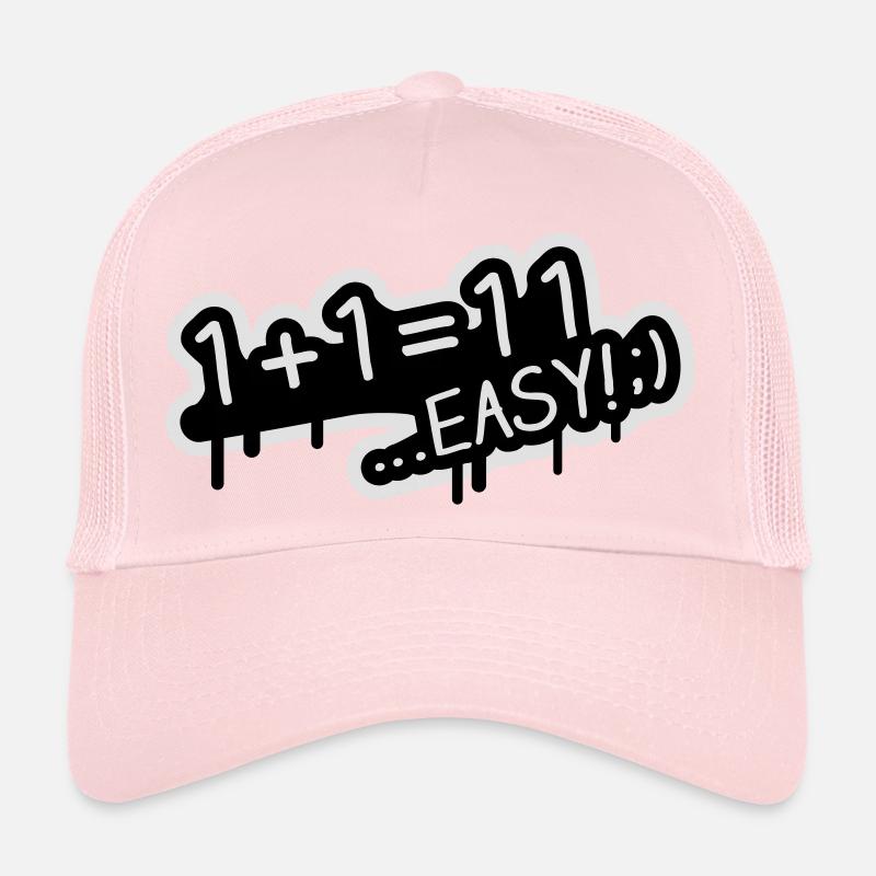 1_plus_1_easy_1f2 Trucker Cap