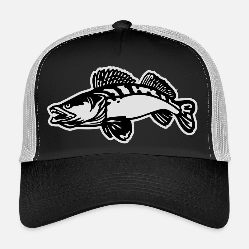 zander1__2c_mit_kontur - Casquette trucker  - noir/gris pierre
