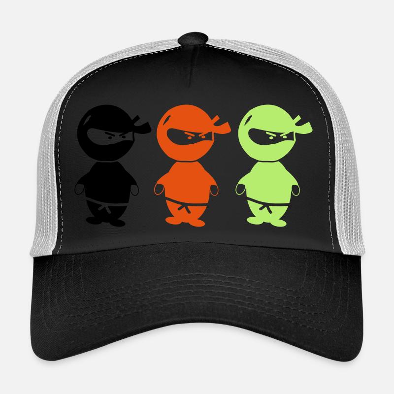 ninjas_002 - Casquette trucker  - noir/gris pierre