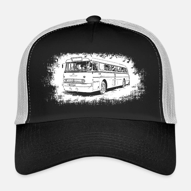 Ikarus 66 Bus - Trucker Cap - Schwarz/Steingrau