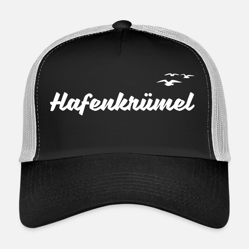 Hafenkrümel - Trucker Cap - Schwarz/Steingrau