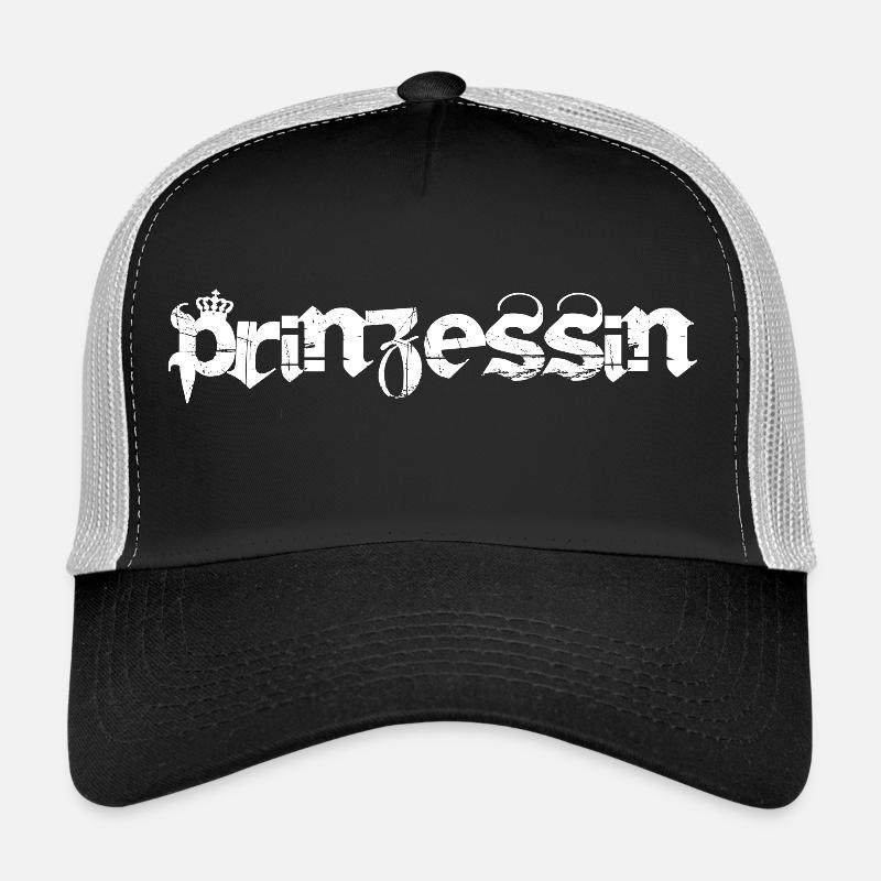 Prinzessin - Trucker Cap - Schwarz/Steingrau
