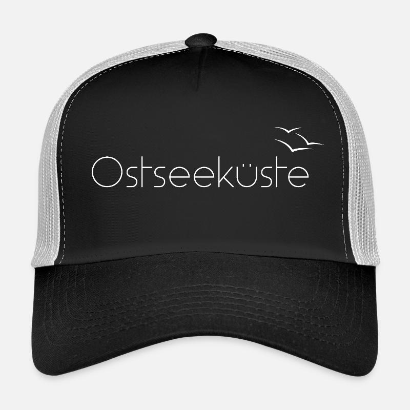 Ostseeküste - Trucker Cap - Schwarz/Steingrau