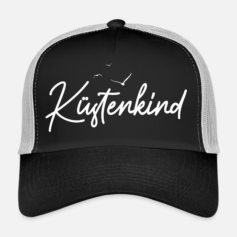 Küstenkind - Trucker Cap - Schwarz/Steingrau
