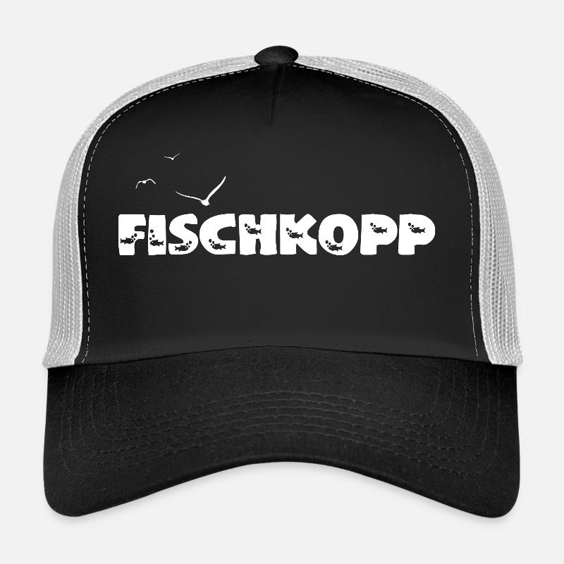 Fischkopp - Trucker Cap - Schwarz/Steingrau