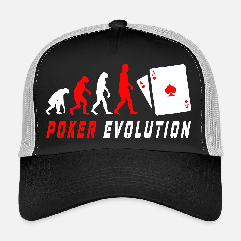 Poker Evolution - Trucker Cap - Schwarz/Steingrau