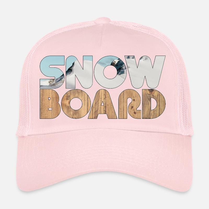 Neige et planche Casquette trucker 