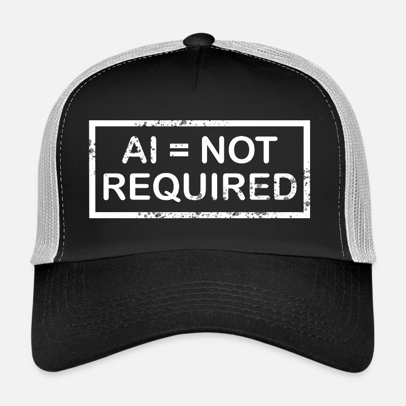AI = not required (white) - Trucker Cap - black/stone grey