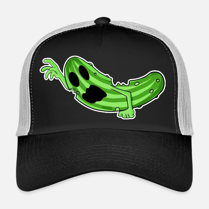 Zombie Cucumber Horror Trucker Cap