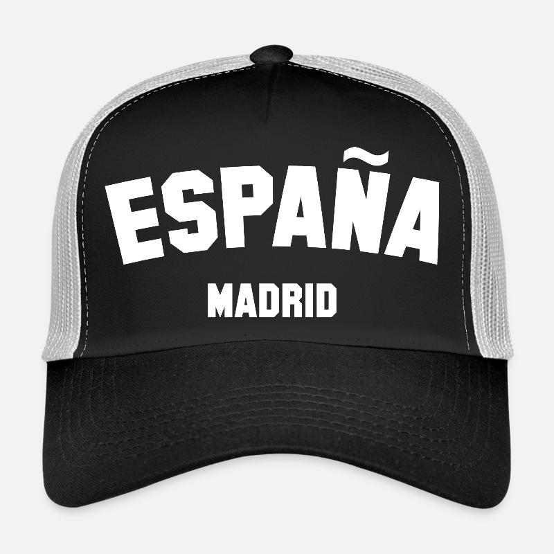 MADRID Espana Spanien - Trucker Cap - Schwarz/Steingrau