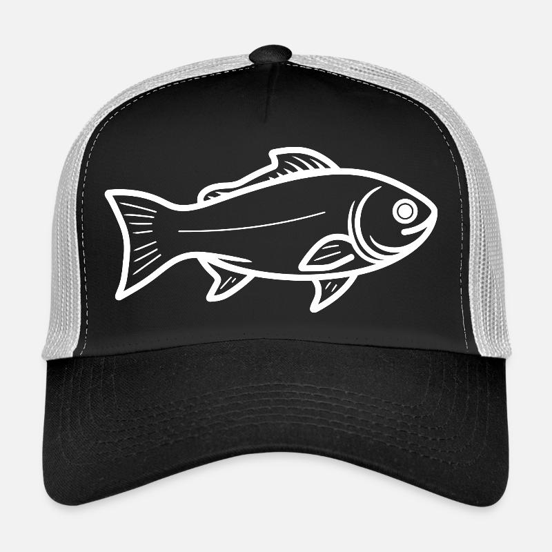 Fisch Zeichnung Trucker Cap