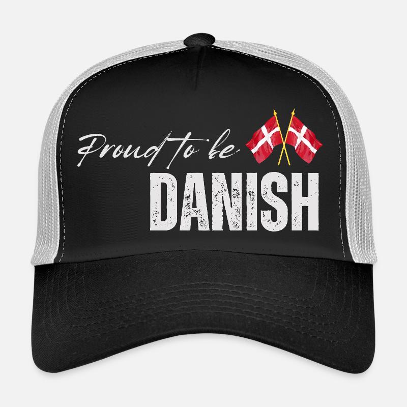 Proud Dane, I love Denmark Trucker Cap