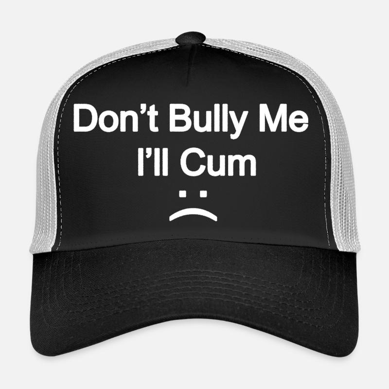 Kühner Slogan: Mobbe mich nicht - Trucker Cap - Schwarz/Steingrau