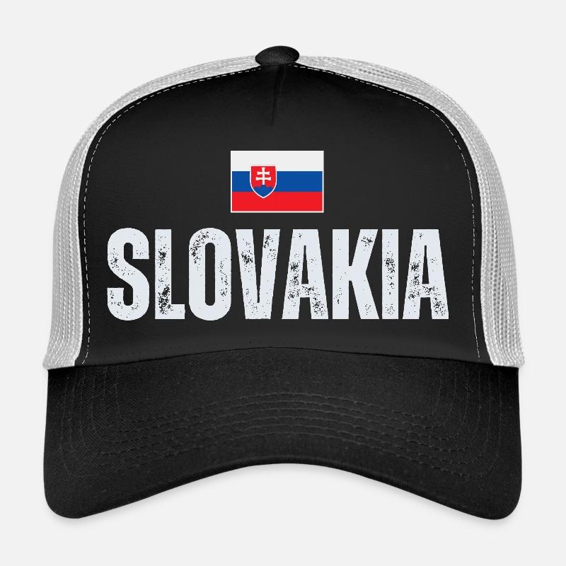 Drapeau slovaque, patriote slovaque Casquette trucker 