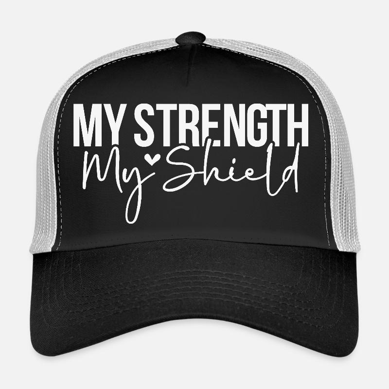 My Strength My Shield - Trucker Cap - black/stone grey