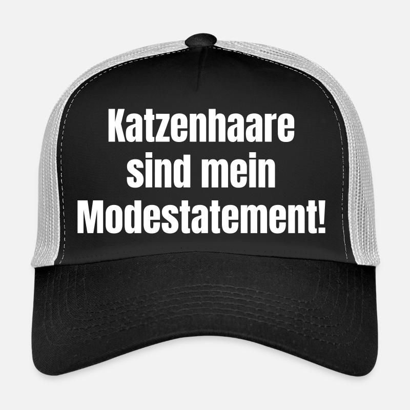 Chemise de déclaration de mode en poil de chat Casquette trucker 