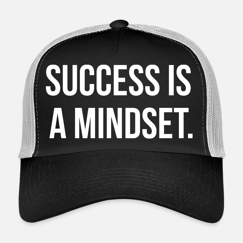 SUCCESS IS A MINDSET. | Greyline Official - Trucker Cap - Schwarz/Steingrau