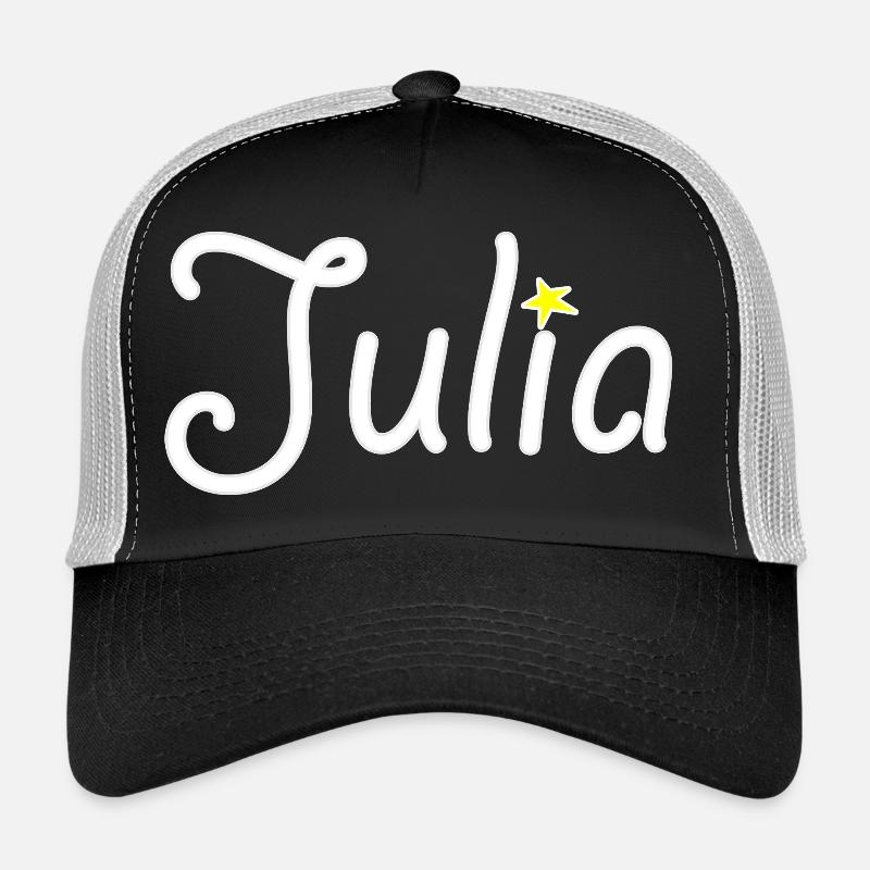 Julia - Trucker Cap - Schwarz/Steingrau