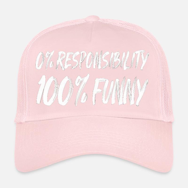 0% Responsibility 100% Funny Trucker Cap