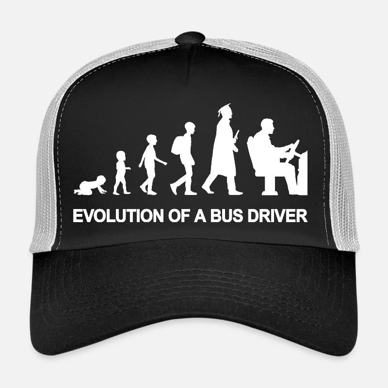 Evolution Of A Bus Driver Trucker Cap