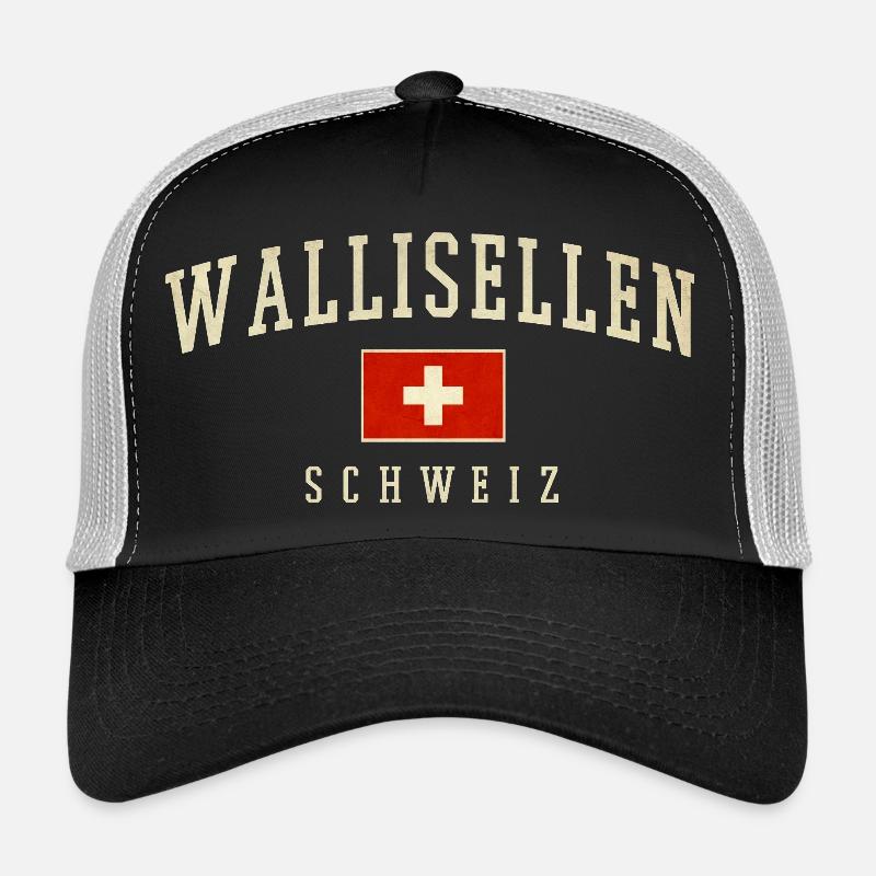 Wallisellen Suisse Conception du drapeau Casquette trucker 