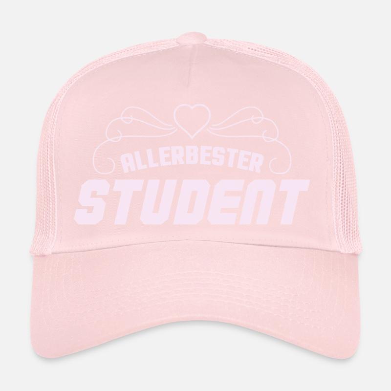 Meilleur badge rétro étudiant Casquette trucker 