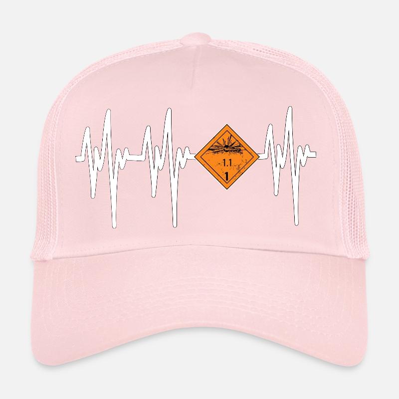 Heartbeat Pyro Danger Trucker Cap
