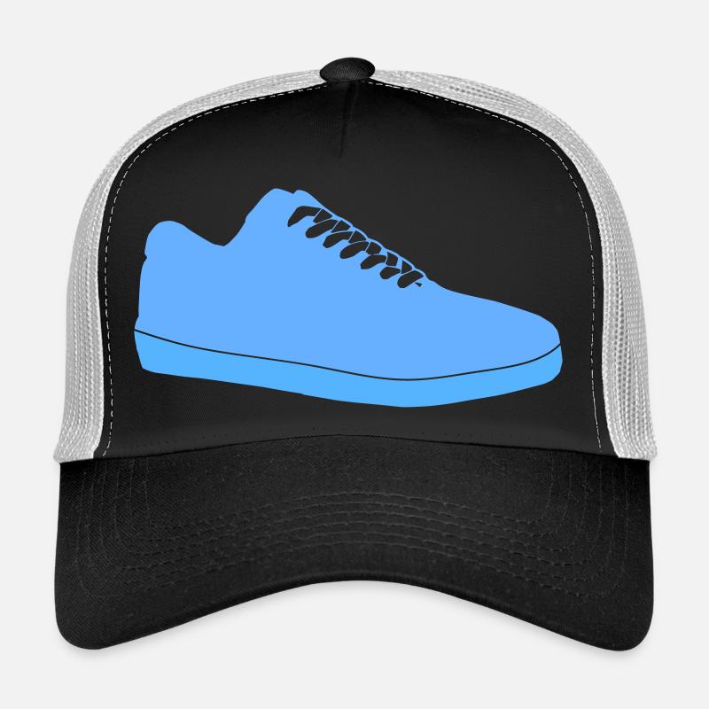 Blauer Sneaker Silhouette Trucker Cap