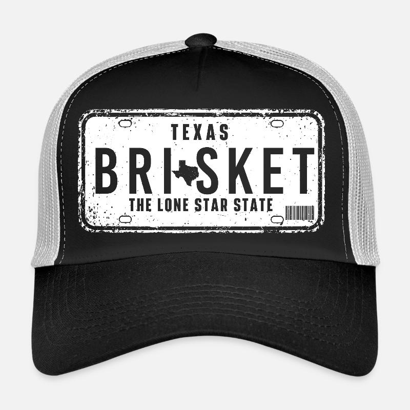Maître de la Pit Lone Star BBQ en brisket texan Casquette trucker 