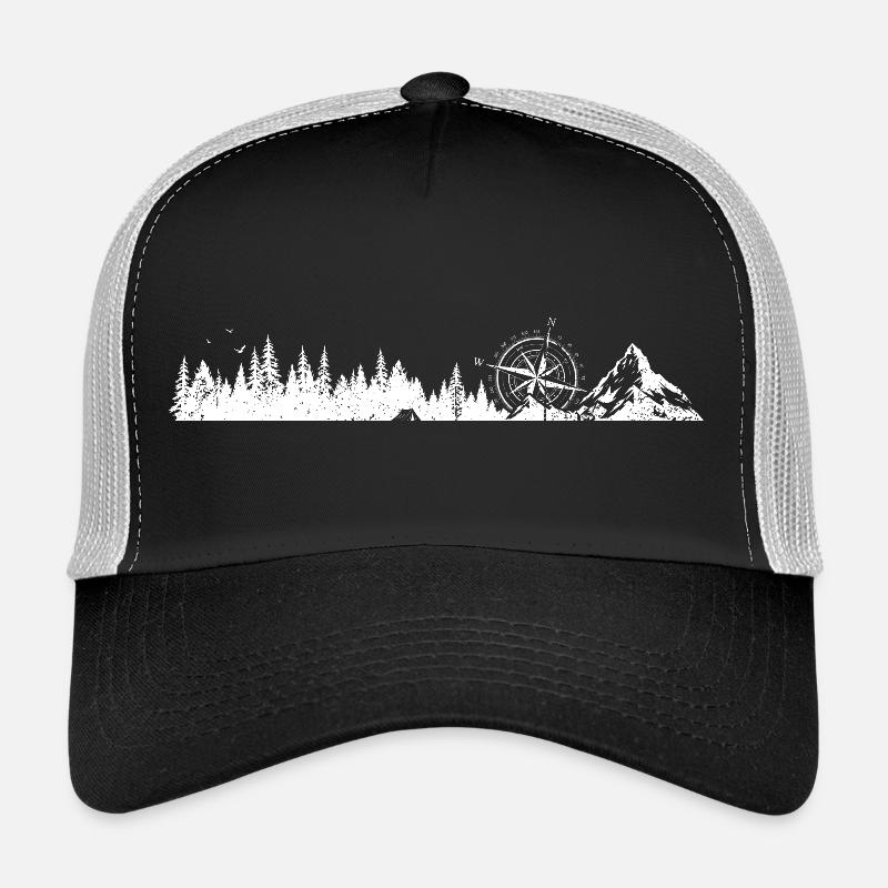 Bois de boussole de sentier Casquette trucker 