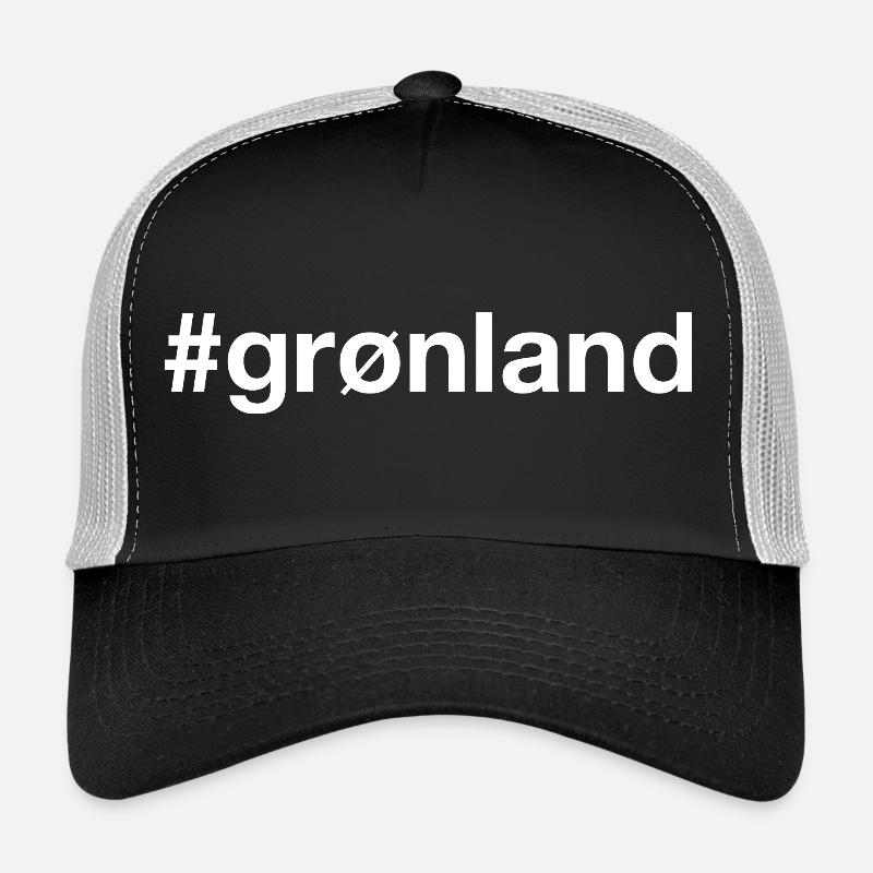 Grønland Grønland Hashtag - Trucker cap - sort/stengrå