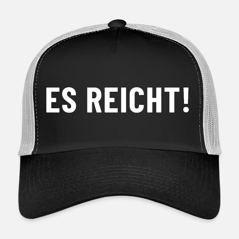Enough! Enough is enough ! - Trucker Cap - black/stone grey