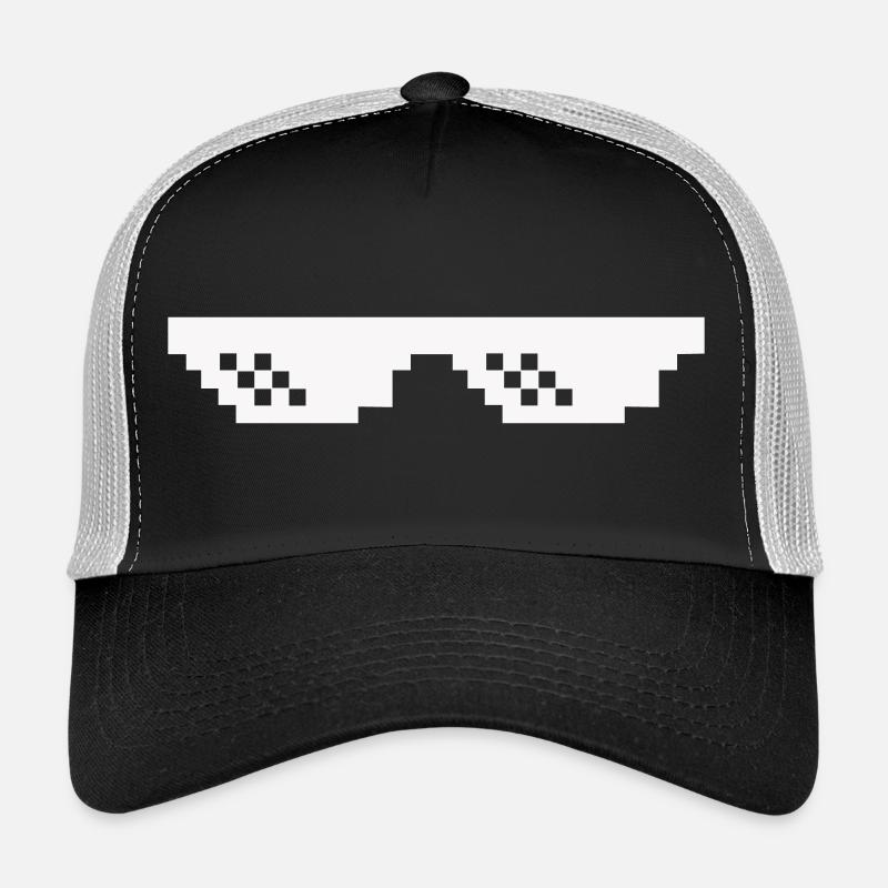 Pixel Sonnenbrille - Trucker Cap - Schwarz/Steingrau