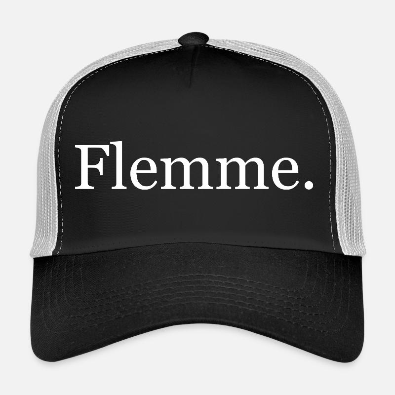 Flemme noir Casquette trucker 