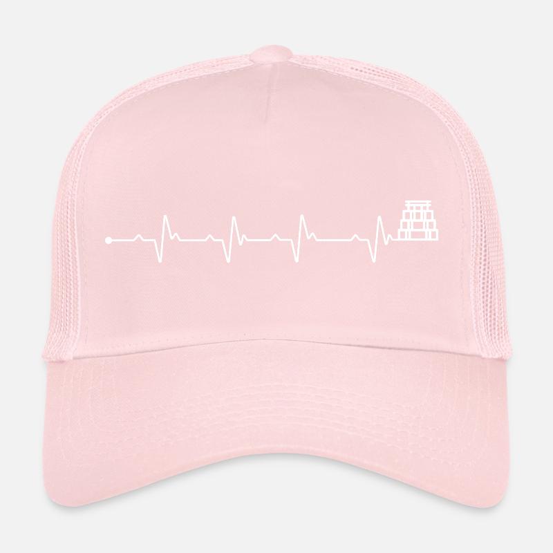 Heartbeat Mesoamerican pyramids Trucker Cap