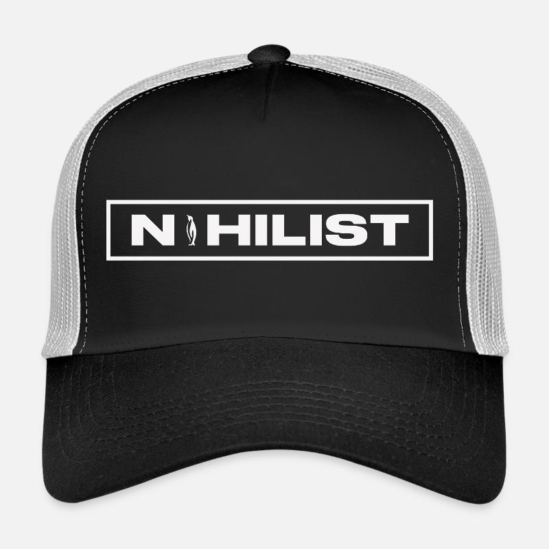NIHILIST_PENGUIN_LIGHT Trucker Cap