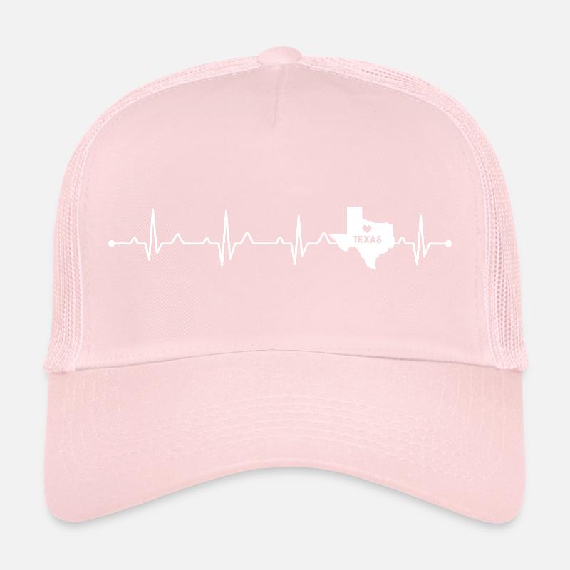 Conception du plan du cœur de la fierté de l’État du Texas Casquette trucker 