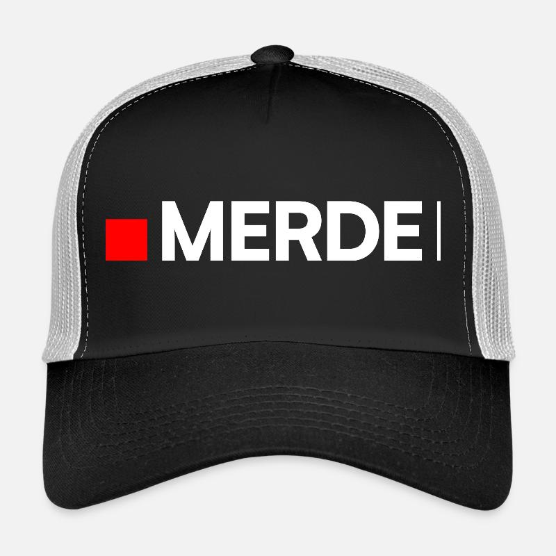 SHIT | Humor, minimalist reaction Trucker Cap