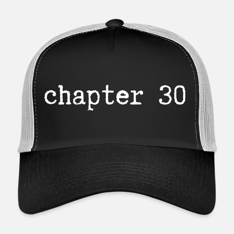chapter 30 Geburtstag - Trucker Cap - Schwarz/Steingrau
