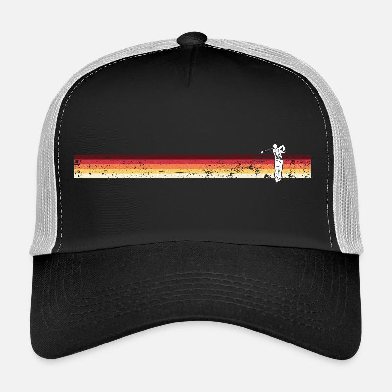 Golf Sunset Silhouette Tee Casquette trucker 